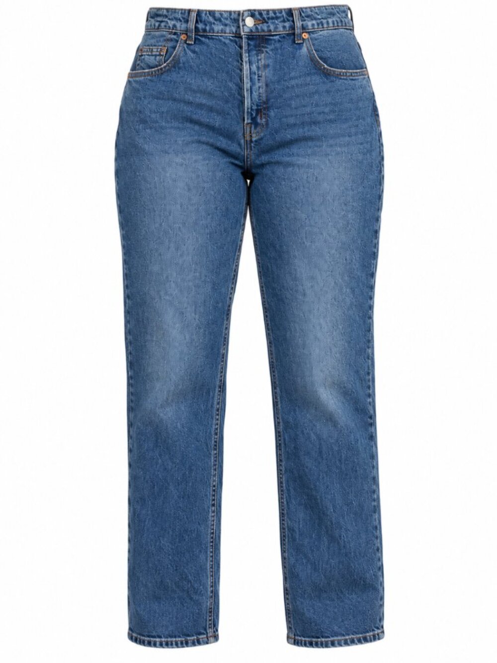 NWT H&M Vintage Straight High Rise Blue Jeans Size 14